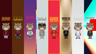 Bear animated expressions colorful series - animated free wallpaper