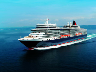 Cruise ship ocean sunny day 8 - a large cruise ship sailing in the ocean free wallpaper
