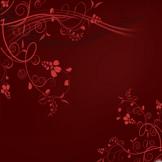 Red floral side gothic digital - a floral design free wallpaper