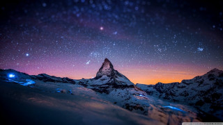 Mountain star filled sky stars 9 - the mountain free wallpaper