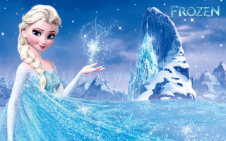 Frozen princess snowflake snowy mountain - sots art free wallpaper