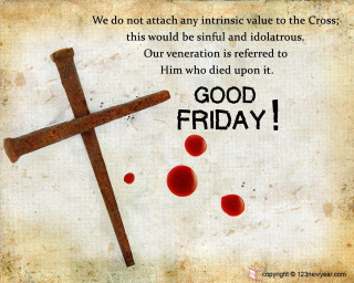 Cross blood friday message image - a cross free wallpaper