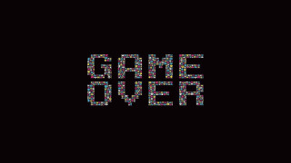 Game over pixel art black - game art free wallpaper