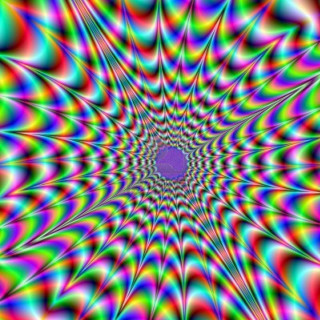 Psychedelic star center image artwork - psychedelic art free wallpaper