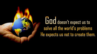 Person holding globe flame background - small free wallpaper