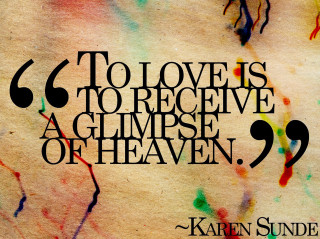 Love quote beach sand shell - free love wallpaper