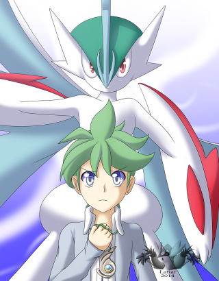 Cartoon greenhair blueeyes whitejacket bird - a green hair free wallpaper