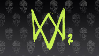 Skulls m2 green ink black - bedwyr williams free wallpaper