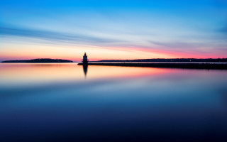 Person lake sunset boat distance - alson s. clark free wallpaper