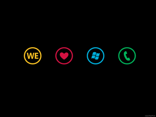 Colored buttons phone heart image - bauhau free wallpaper