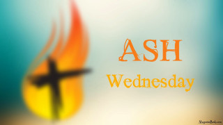 Blurred cross flame ash wednesday - dust free wallpaper