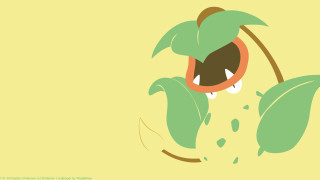 Cartoon character plant mouth yellow - a plant free wallpaper