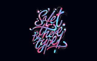 Black background colorful typography get - colorful free wallpaper
