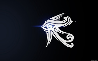 White eye long tail black - a blue light free wallpaper