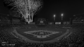 Baseball stadium fireworks crowd night - regionalism free wallpaper