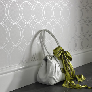 White purse floor green scarf - a wall free wallpaper