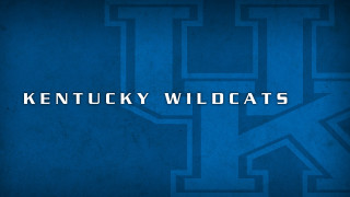Blue kentucky wildcats background logo - international typographic style free wallpaper