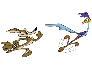Cartoon bird flying together in - the air together free wallpaper