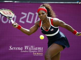Woman swinging tennis racket ball 2 - a court free wallpaper