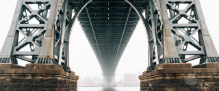 Bridge man boat water city - a boat free wallpaper
