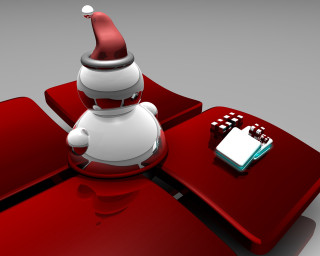 Santa hat red table notepad - a santa hat free wallpaper
