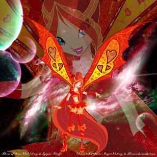 Cartoon butterfly wings red dress - a red dress free wallpaper