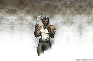 Wolverine drawing white shirt black - yusuke murata free wallpaper