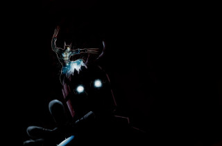Man spider man mask dark - his shoulder free wallpaper