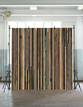 Wood metal wall room center - postminimalism free wallpaper