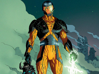 Man yellow black suit mountain - benjamin marra free wallpaper