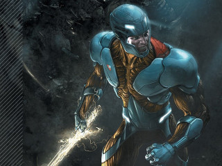 Futuristic man suit sword black - a futuristic suit holding free wallpaper