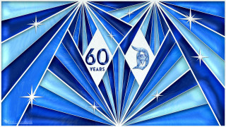 Blue art deco poster diamond - an art deco painting free wallpaper
