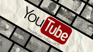 Youtube logo group people paper - video art free wallpaper