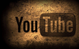 Dark background black youtube logo - the bottom of the screen free wallpaper