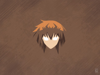 Brown background face long hair - a face free wallpaper