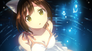 Girl white dress hat stars - a white dress and a hat free wallpaper