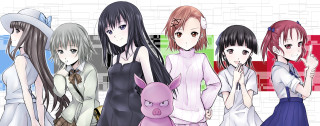 Anime girls wall red green - toyism free wallpaper