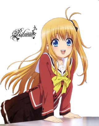 Blonde girl blue eyes crossed - the ground free wallpaper