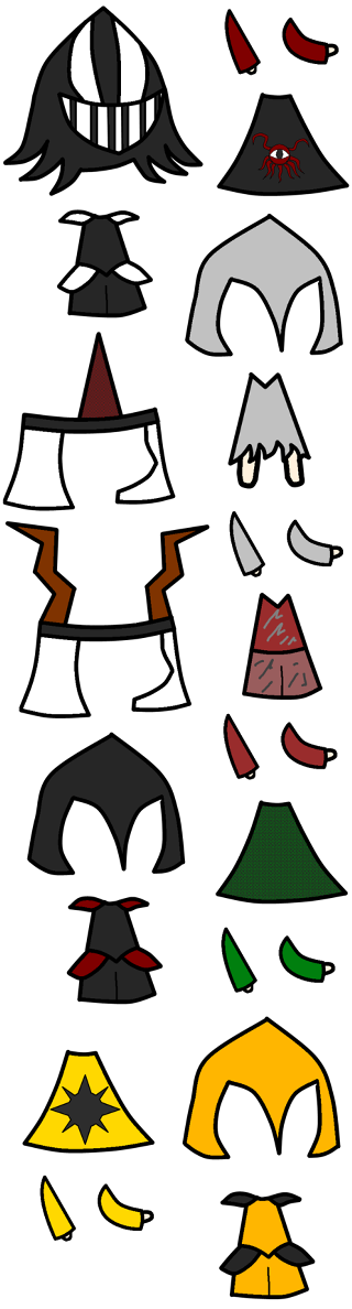 Colored hats black background white - different free wallpaper