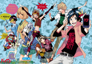 Anime group hands up comic - their hands in free wallpaper
