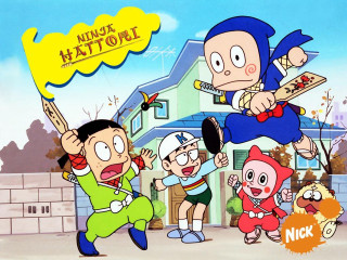 Cartoon baseball people house character - ukiyoe free wallpaper