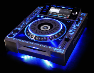 Dj deck blue lights holography - holography free wallpaper