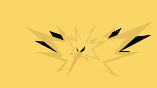 Yellow background lightning bolt black - carol bove free wallpaper