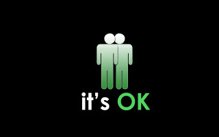 Couple people its ok green - expressive free wallpaper