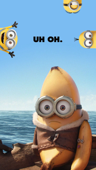 Cartoon character sitting log caption - funny free wallpaper