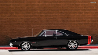 Black car brown wall red 2 - a brown wall free wallpaper