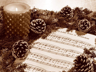 Music pinecone candle table forest - pine free wallpaper