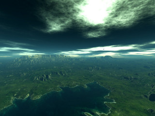Green mountain range plane window - a view free wallpaper