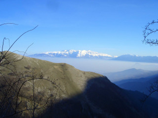 Mountain range low cloud blue 2 - low free wallpaper