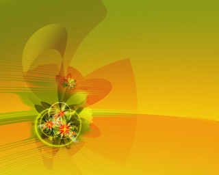Colorful abstract background flower green 2 - geometric abstract art free wallpaper
